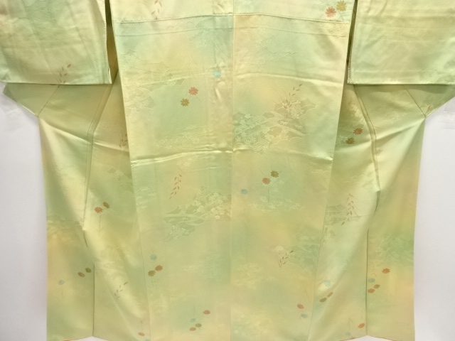  草花模様小紋着物